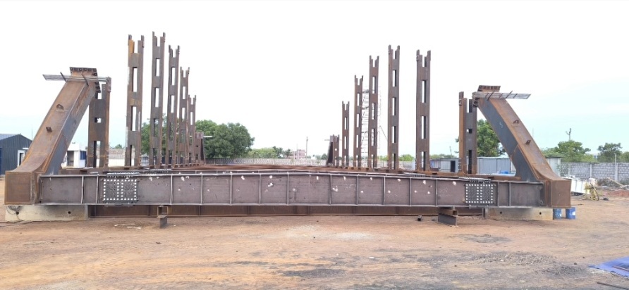 Precision tensioning and staging on the Kochi - Munnar Bow String Arch Bridge by Estructura
